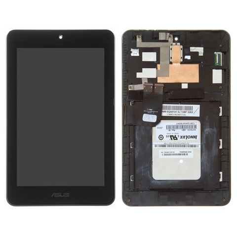 Дисплей для Asus MeMO Pad HD7 ME173X Rev.2  K00B , черный, с рамкой, #GN070ICNB040S N070ICN GB1