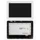 Дисплей для Asus Transformer Pad TF103C, Transformer Pad TF103CG, білий, з рамкою, #B101EAN01.6/MCF-101-1521-v1.0