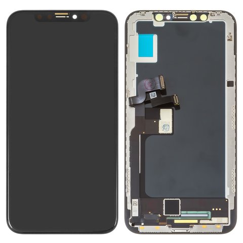 Дисплей для Apple iPhone X, чорний, з рамкою, Original PRC , Original PRC , NEW