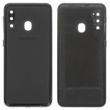 Задняя панель корпуса для Samsung A202F/DS Galaxy A20e, черная