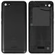 Задняя панель корпуса для Xiaomi Redmi 6A, черная, dual SIM