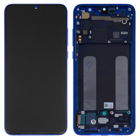 Дисплей для Xiaomi Mi 9 Lite, Mi CC9, синій, з рамкою, Original PRC , M1904F3BG