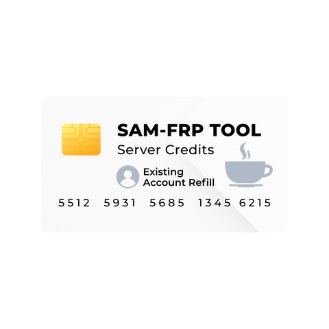 Серверні кредити Sam FRP Tool поповнення існуючого акаунту 