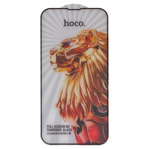 Защитное стекло Hoco G9 для Apple iPhone 13, iPhone 13 Pro, iPhone 14, Full Glue, без упаковки , черный, cлой клея нанесен по всей поверхности