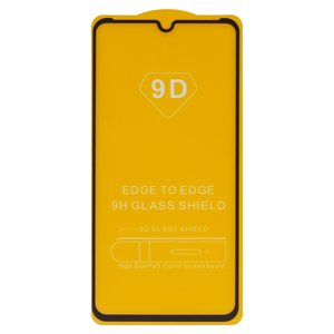 Защитное стекло для Xiaomi Mi 9, совместимо с чехлом, Full Glue, без упаковки , черный, cлой клея нанесен по всей поверхности