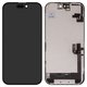 Дисплей для iPhone 16, черный, с рамкой, High Copy, без микросхемы, (OLED), GX OEM hard