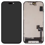 Дисплей для iPhone 15, чорний, з рамкою, Copy, (TFT), ZY, LTPS FHD