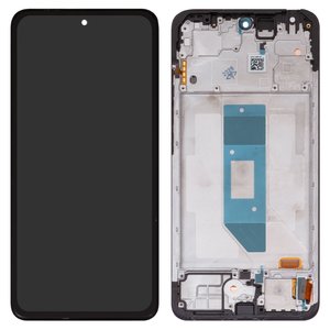 Дисплей для Xiaomi Redmi Note 14 4G, чорний, з рамкою, Original PRC , 161.5mm, 24117RN76E, EU version