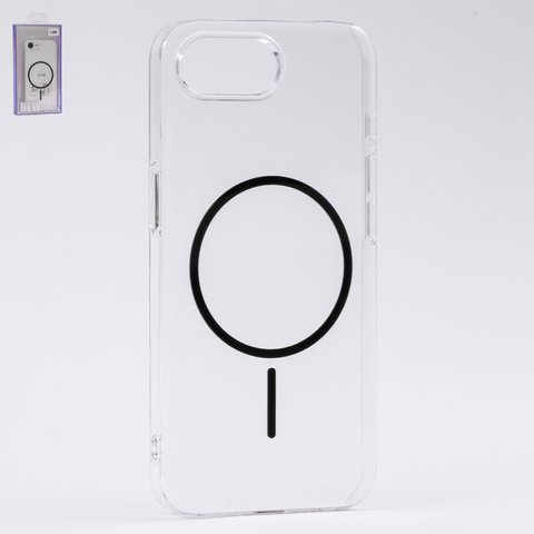 Чехол Fully PC MagSafe для iPhone 16e, прозрачный, бесцветный, магнитный, пластик