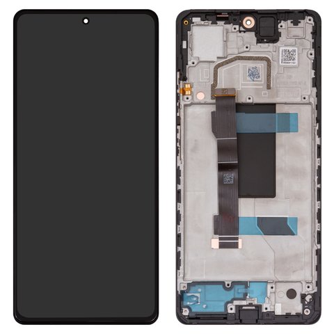 Дисплей для Xiaomi Poco X5 Pro, Redmi Note 12 Pro 5G, чорний, з рамкою, Original PRC 