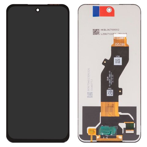 Дисплей для ZTE Blade V70, Blade V70 Design, Nubia V70, Nubia V70 Design, чорний, без рамки, High Copy, 15 3260A 14821 51