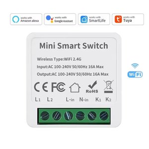 Умный переключатель Tuya Smart Mini Switch, с WiFi, 16A