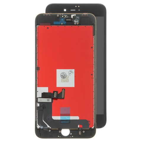 LCD compatible with iPhone 8 Plus, black, with frame, AAA, Tianma, with camera and proximity sensor plastics 