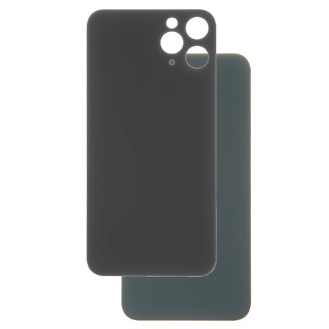 Panel trasero de carcasa puede usarse con iPhone 11 Pro, verde, es necesario desmontar la cámara, small hole, matte midnight green