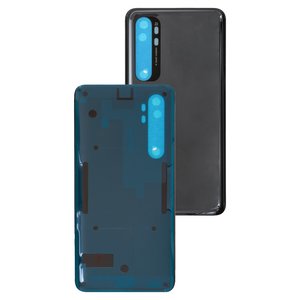 Panel trasero de carcasa puede usarse con Xiaomi Mi Note 10 Lite, negra, M2002F4LG