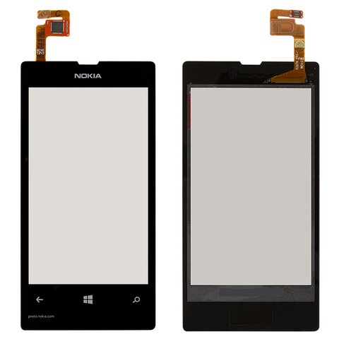 Сенсорный экран для Nokia 521 Lumia, черный