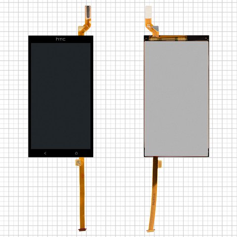 Pantalla LCD puede usarse con HTC Desire 700 Dual sim, negro
