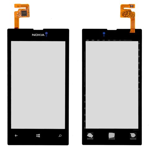 Touchscreen compatible with Nokia 520 Lumia, 525 Lumia, Copy, black 