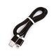 USB кабель, USB тип-A, micro-USB тип-B, Lightning, 100 см, черный, 2 in 1