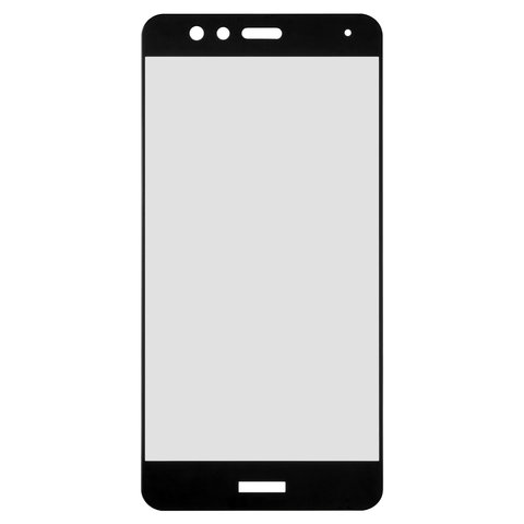 Tempered Glass Screen Protector All Spares compatible with Huawei P10 Lite, 0,26 mm 9H, Full Screen, compatible with case, black, This glass covers the screen completely. 