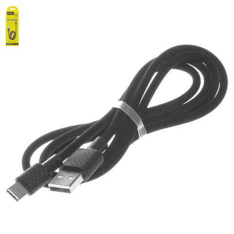 USB Cable Hoco X29, USB type A, USB type C, 100 cm, 2 A, black  #6957531089766
