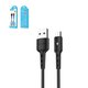 Cable USB Hoco X30, USB tipo-A, micro USB tipo-B, 120 cm, 2 A, negro, #6957531091141