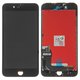 LCD compatible with iPhone 7 Plus, (black, with frame, AAA, Tianma, with camera and proximity sensor plastics)