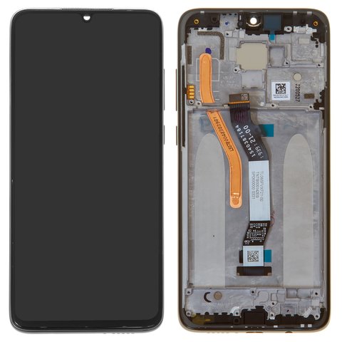 Дисплей для Xiaomi Redmi Note 8 Pro, черный, с рамкой, Original PRC , hybrid dual SIM, M1906G7I, M1906G7G