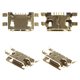 Charge Connector compatible with Cell Phones, (5 pin, type16, micro USB type-B)