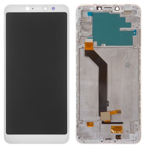 LCD compatible with Xiaomi Redmi S2, white, with frame, High Copy, M1803E6G, M1803E6H, M1803E6I 
