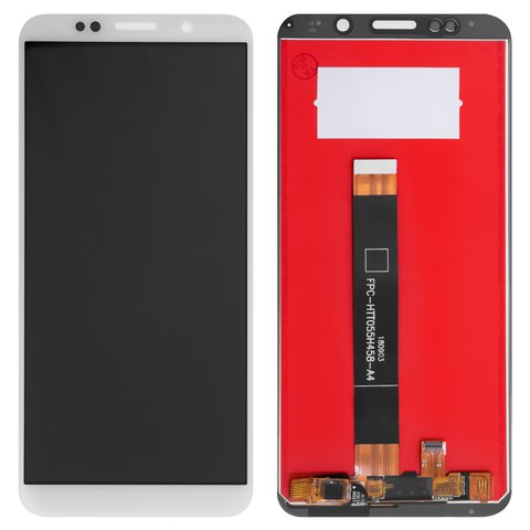 LCD compatible with Huawei Honor 7A 5,45", Honor 7s, Honor Play 7, Y5 2018 , Y5 Prime 2018 , white, without logo, without frame, High Copy, DUA L22  