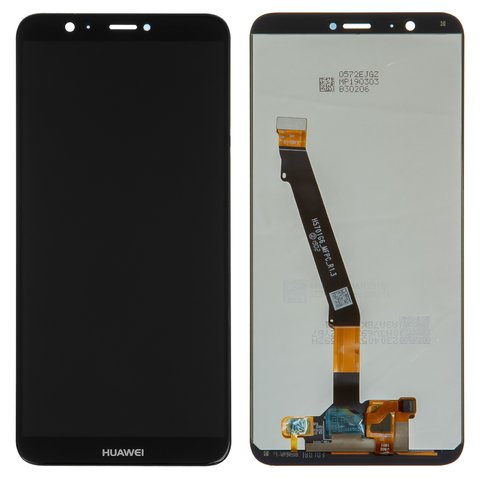 LCD compatible with Huawei Enjoy 7s, P Smart, black, Logo Huawei, without frame, original change glass  , FIG L31 FIG LX1 