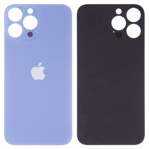 Panel trasero de carcasa puede usarse con iPhone 13 Pro Max, azul claro, es necesario desmontar la cámara, sierra Blue, small hole