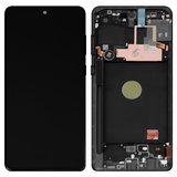 Pantalla LCD puede usarse con Samsung N770 Galaxy Note 10 Lite, negro, con marco, Original (PRC)