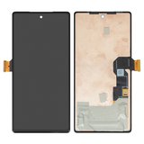 LCD compatible with Google Pixel 6a, (black, without frame, original (change glass) , GX7AS, GB62Z, G1AZG)