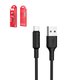 Cable USB Hoco X25, USB tipo-A, USB tipo C, 100 cm, 3 A, negro, #6957531080145