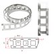 Nickel Tape for Battery Welding 18650 2P, (0.2 mm, 20.2 mm, 1 m, nickel-plated steel)