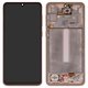 Pantalla LCD puede usarse con Samsung A336 Galaxy A33 5G, rosado, con marco, Original (PRC), peach
