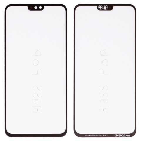 Vidrio de carcasa G+OCA PRO puede usarse con Huawei Honor 8X, Honor View 10 Lite, con película OCA, negro