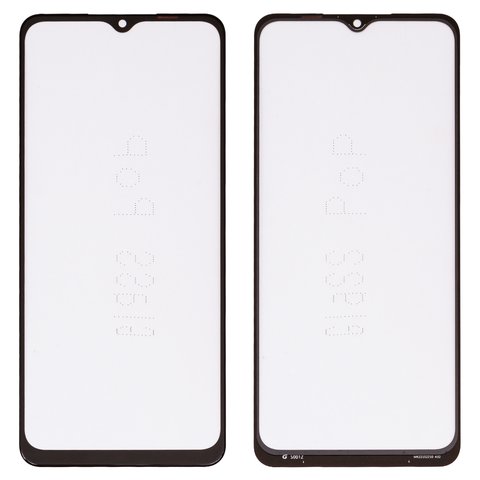 Housing Glass G+OCA PRO compatible with Samsung A127 Galaxy A12 Nacho, with OCA film, black 