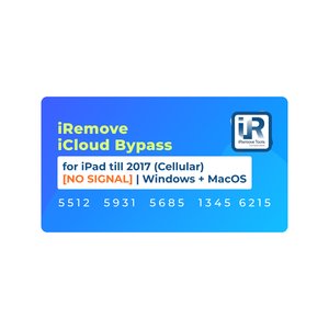 iRemove iCloud Bypass para modelos de iPad, fabricados antes del 2017 Cellular  [NO SIGNAL] | Windows + MacOS