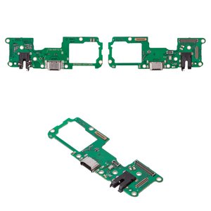 Шлейф для Oppo A93 4G, A94 4G, Reno4 Lite, коннектора наушников, коннектора зарядки, с микрофоном, Сopy, плата зарядки