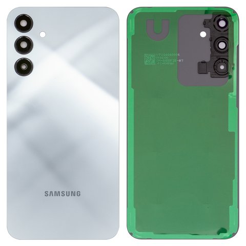 Housing Back Cover compatible with Samsung A155 Galaxy A15, A156 Galaxy A15 5G, dark blue, with camera lens, optimistic blue 
