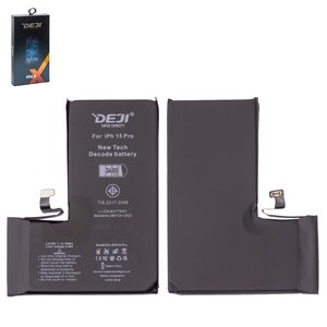 Battery Deji compatible with Apple iPhone 15 Pro, Li ion, 3.879 V, 3400 mAh, High Capacity, without error "Unknown Part", decode battery 