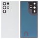 Housing Back Cover compatible with Samsung S908B Galaxy S22 Ultra 5G, (white, with camera lens)