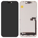LCD compatible with iPhone 16 Pro Max, (black, with frame, High Copy, without error, (OLED) hard diagnosable, DD-OLED)