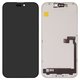 LCD compatible with iPhone 16 Pro Max, (black, with frame, High Copy, without error, (OLED) hard diagnosable, DD-OLED)