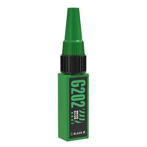 Glue 2UUL G202, black, quick drying, for gluing back covers, for display frames, 20 ml, 20 50s 