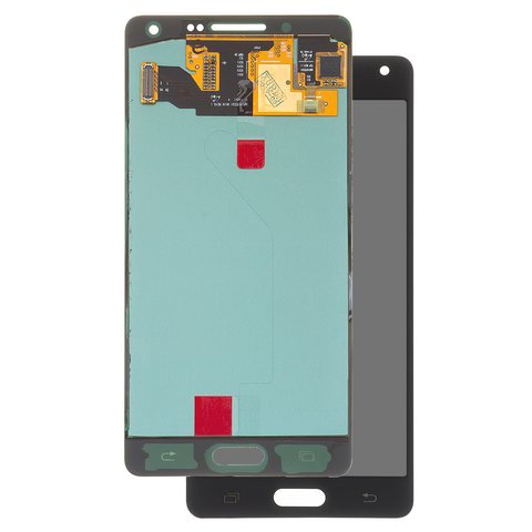 LCD compatible with Samsung A500 Galaxy A5, black, without frame, original change glass 
