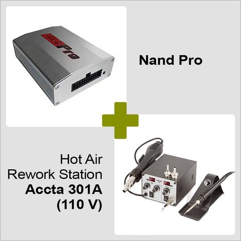 Nand Pro + Hot Air Rework Station Accta 301A 110 V 